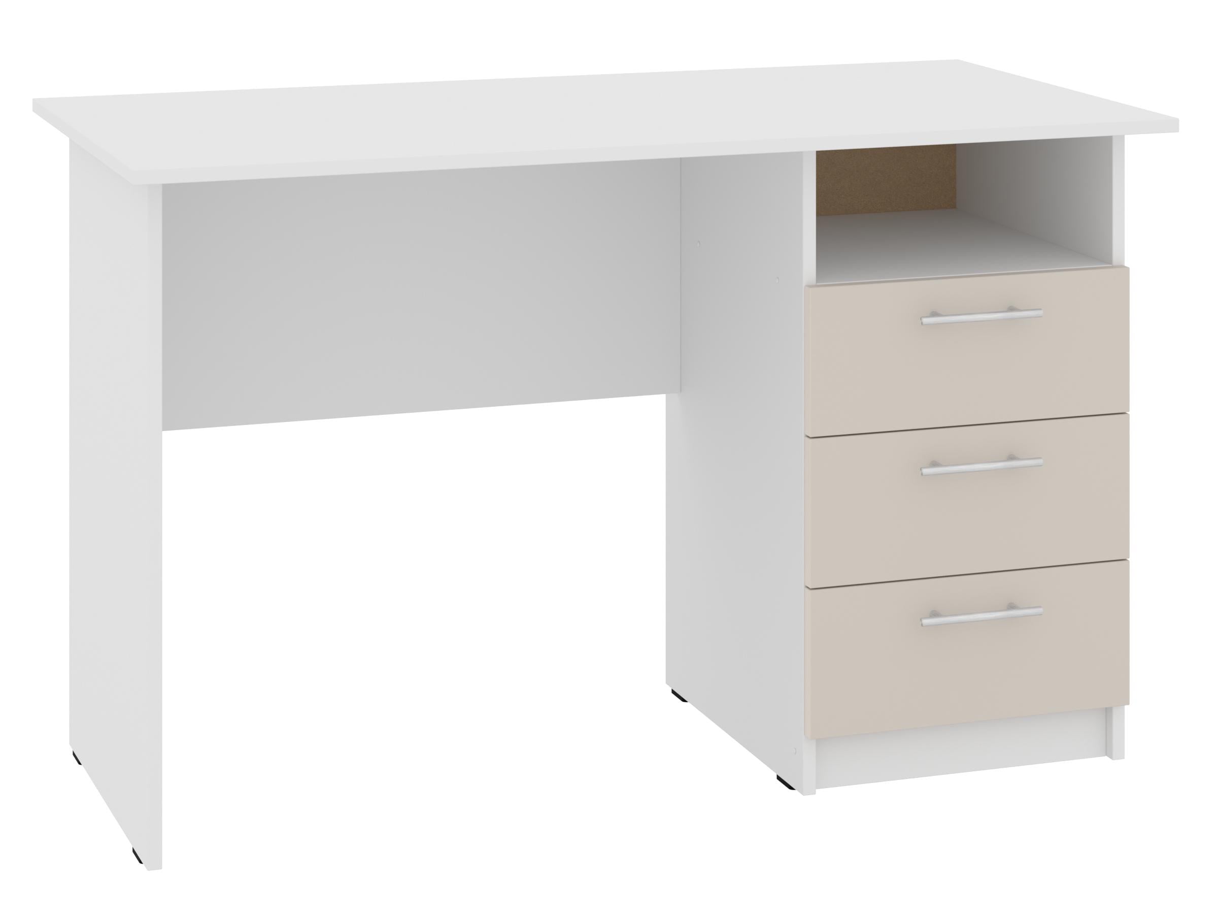 Письмовий стіл PEHOTIN Буклет 120х60х75 см Білий/Кашемір (PN-101280)