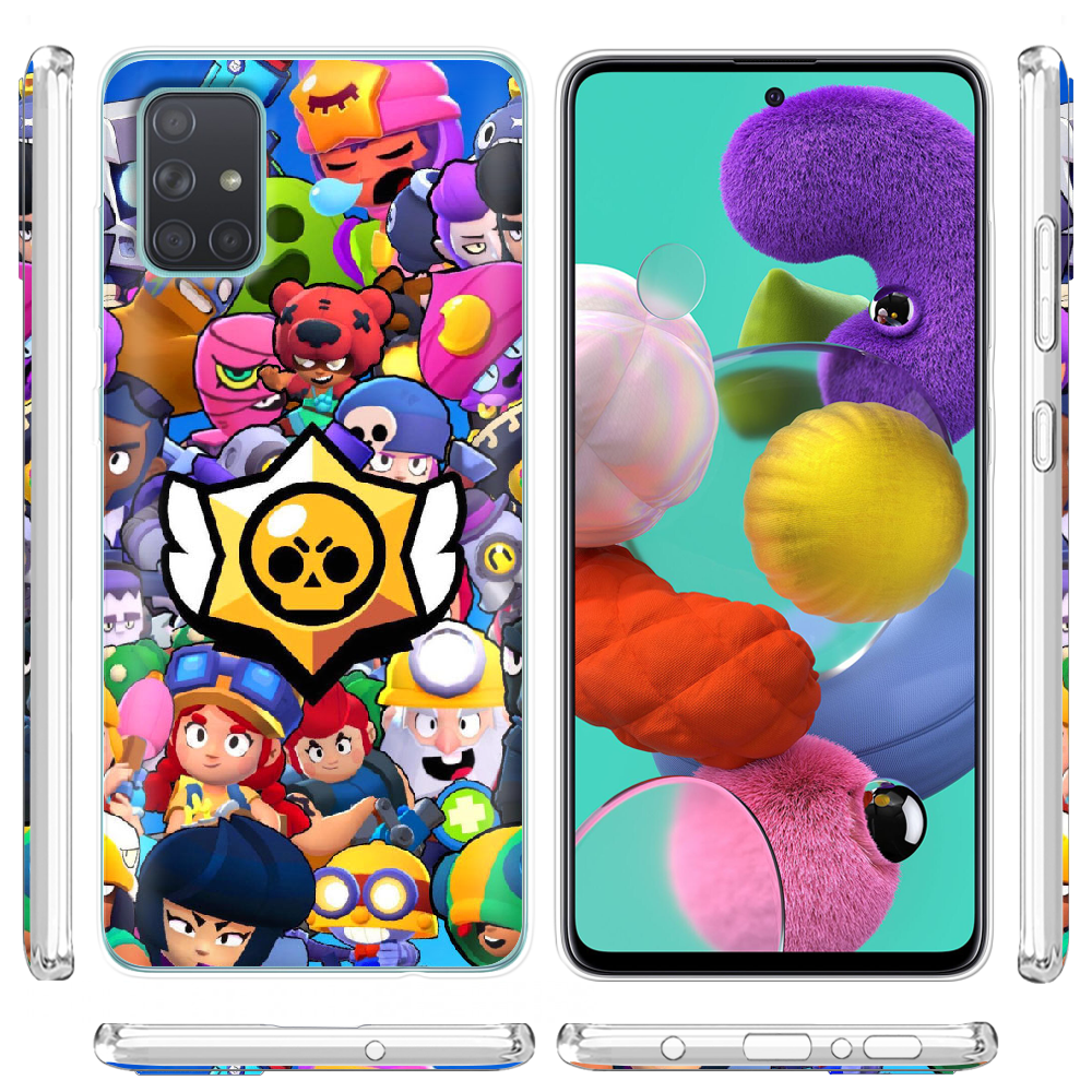 Чехол BoxFace Samsung A715 Galaxy A71 Brawl Stars Прозрачный силикон (38850-up2389-38850) - фото 3