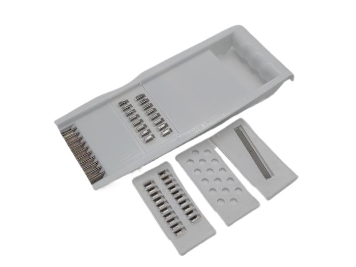 Овочерізка універсальна пластикова з 3 насадками 25х10 см (18691)