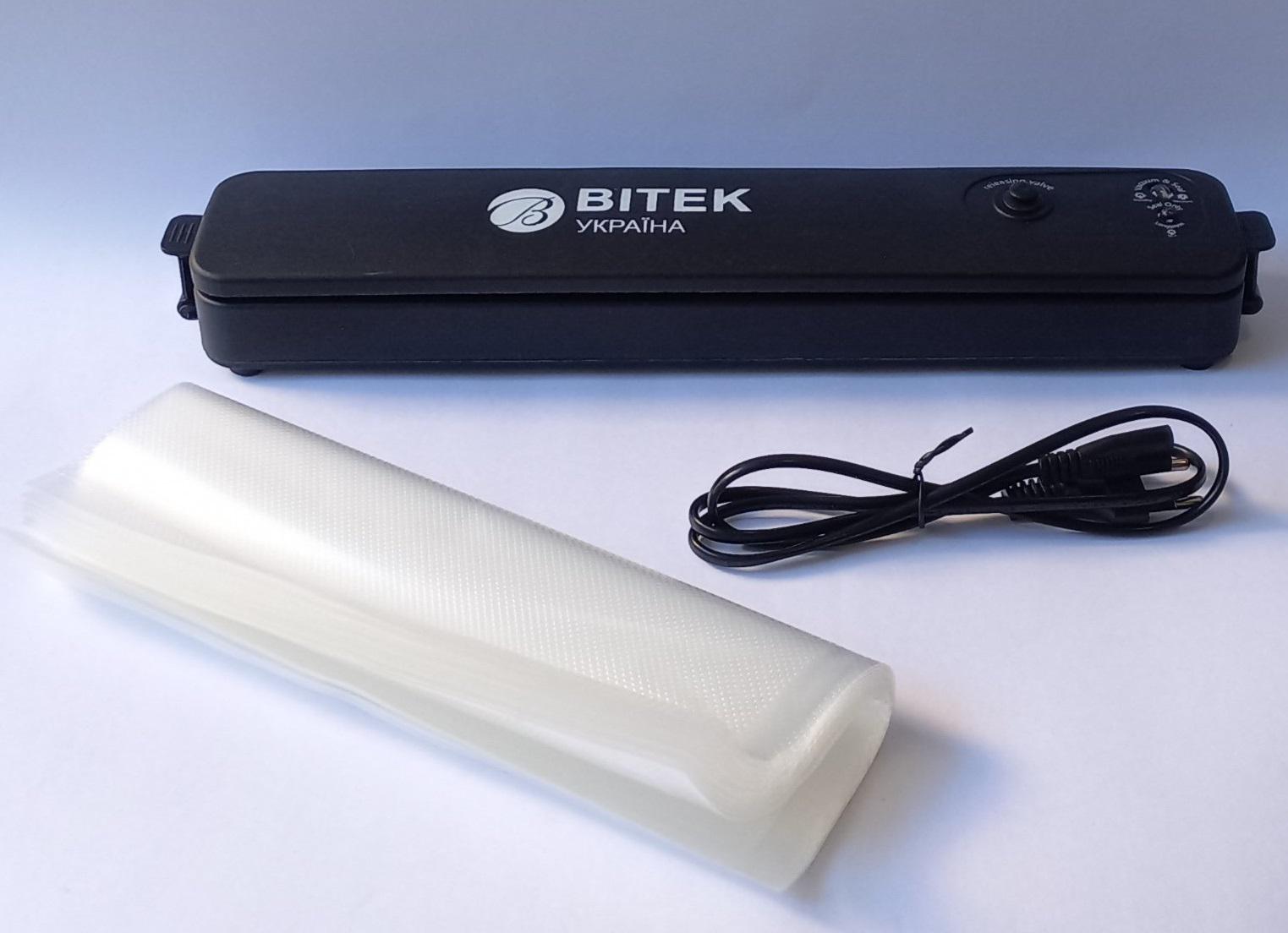 Вакууматор упаковщик для продуктов ВІТЕК ВТ-410Y 110 Вт и 10 пакетов