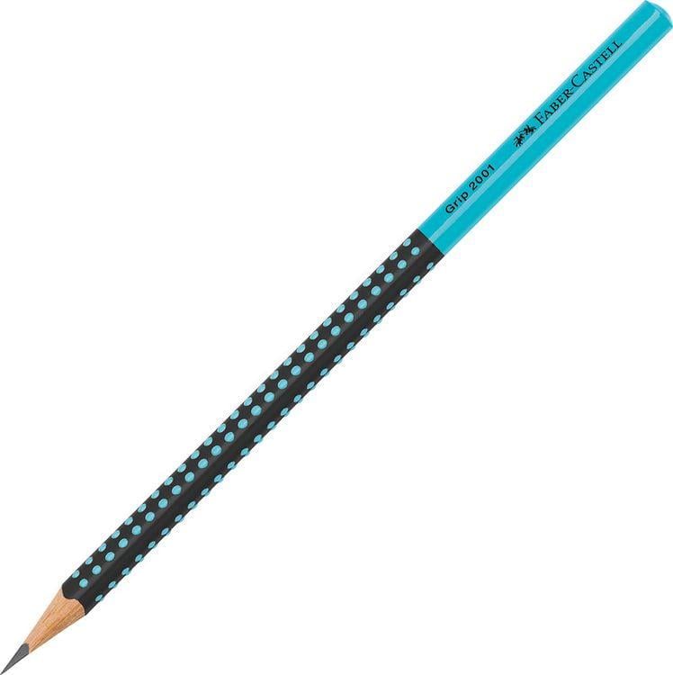 Карандаш чернографитный Faber-Castell GRIP 2001 B Черный/Петроль (517012) Карандаш чернографитный Faber-Castell GRIP 2001 B Черный/Петроль (517012)