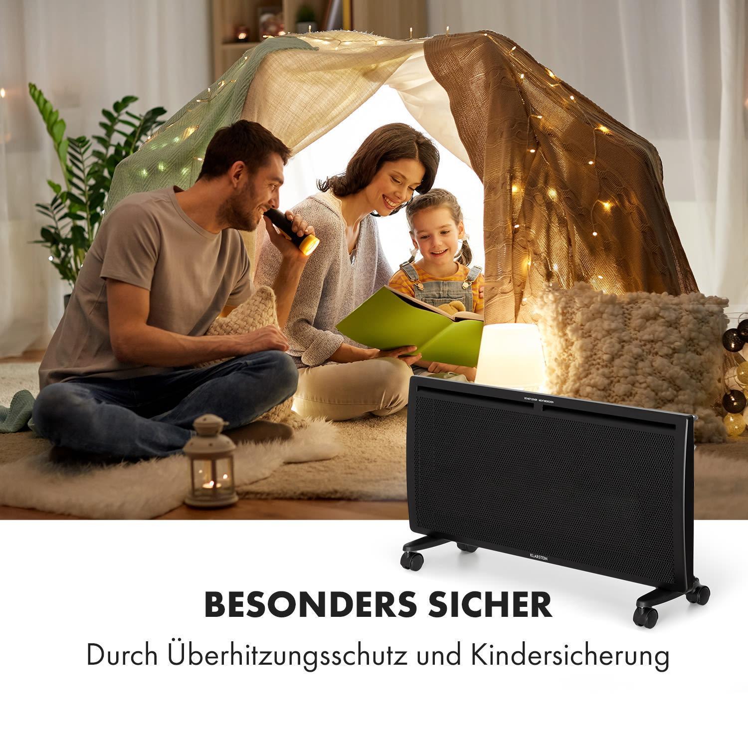 Конвекторный обогреватель KLARSTEIN Hot Spot Slimcurve Double Wave 2в1 (10035062) - фото 2