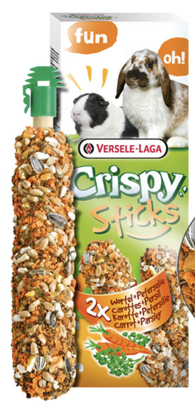 Лакомство для кроликов морских свинок Versele-Laga Crispy Sticks Carrot&Parsley 110 г (620601)