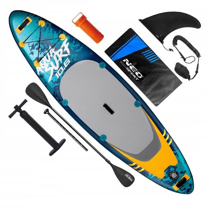SUP-доска надувная для серфинга Neo-Sport Aquasurf 320x81x15 см (170005)