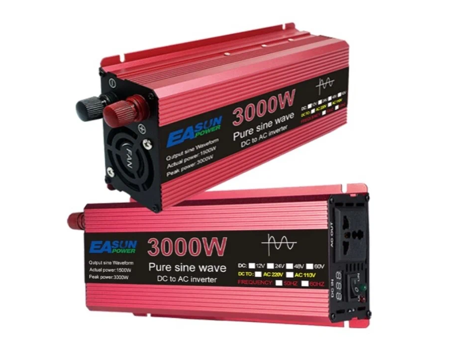 Инвертор напряжения EASUN Power чистая синусоида 12-220 В 3000 Вт Черный (3030) - фото 3 Инвертор напряжения EASUN Power чистая синусоида 12-220 В 3000 Вт Черный (3030) - фото 3