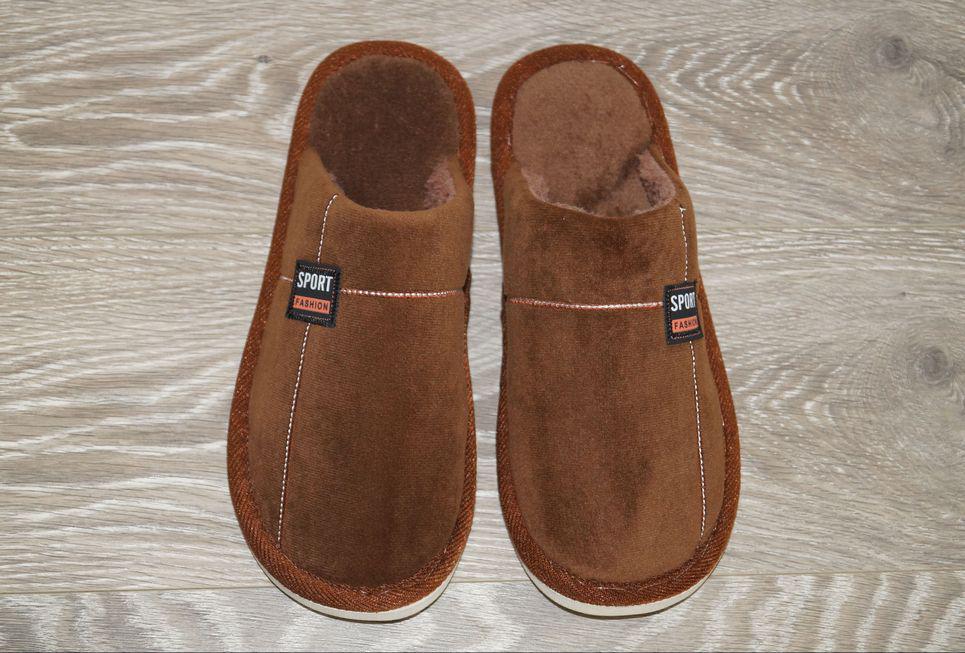 Тапочки комнатные Deshman р. 42/43 26 см Коричневый (31011-4243)