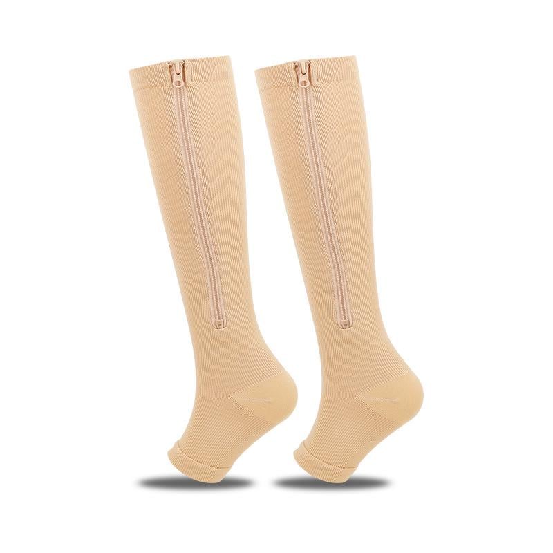 Гольфы компрессионные лечебные и профилактические от варикозного расширения вен S-М Бежевый (U9477)