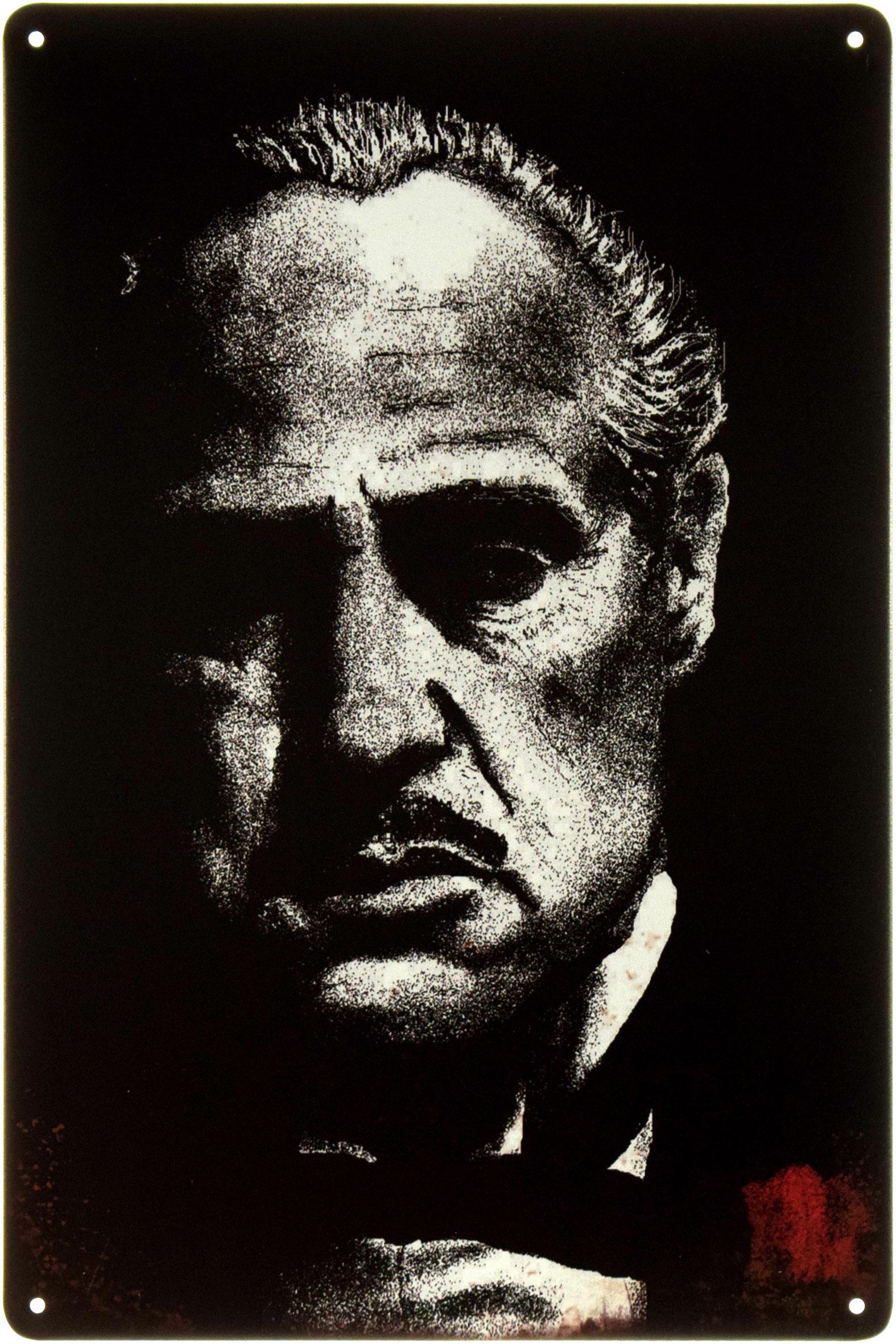 Табличка металлическая Крестный Отец/The Godfather Red Rose 20x30 см