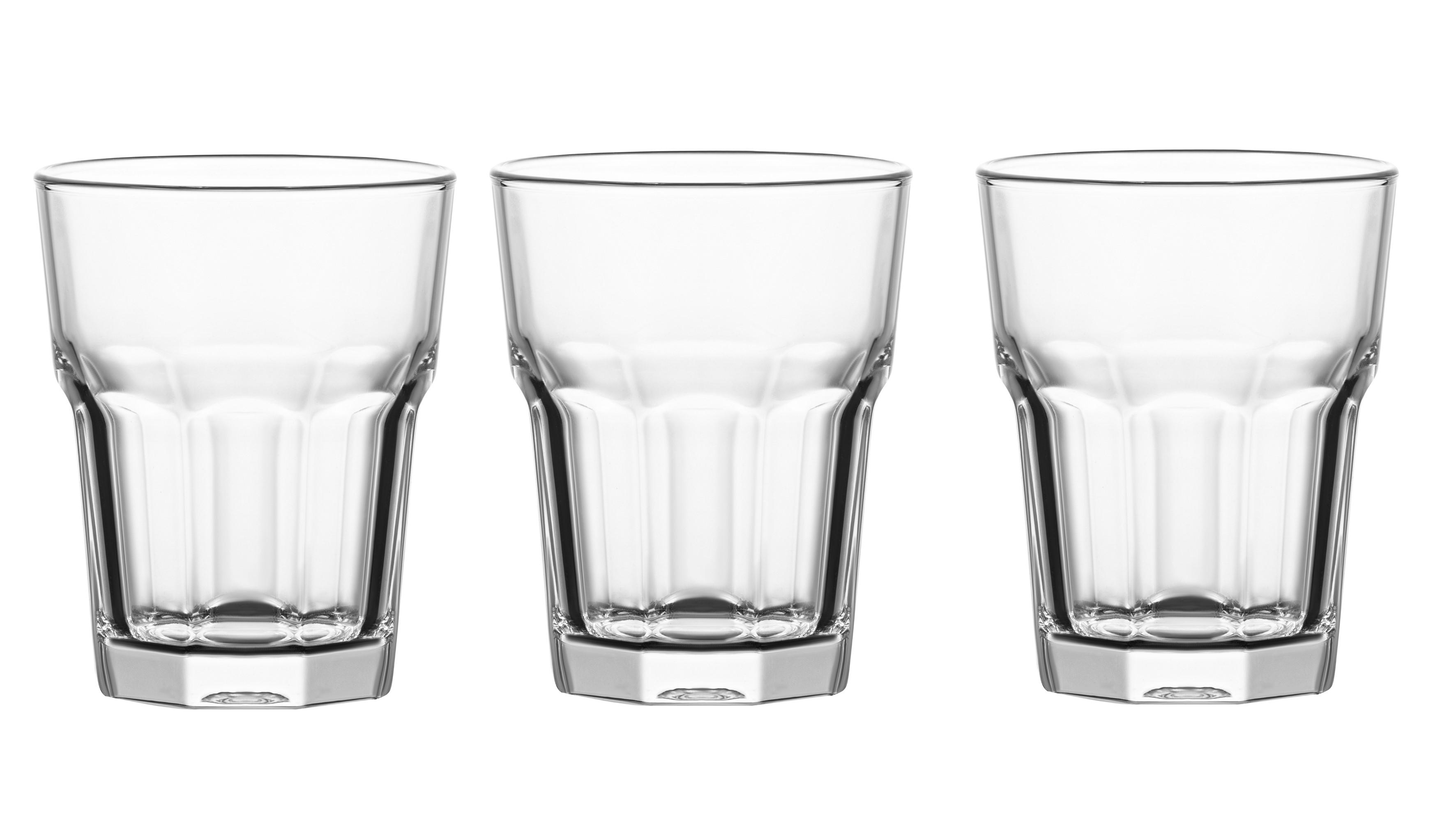 Набор стаканов низких Ardesto Salerno 305 мл 3 шт. Прозрачный (AR2630WS)