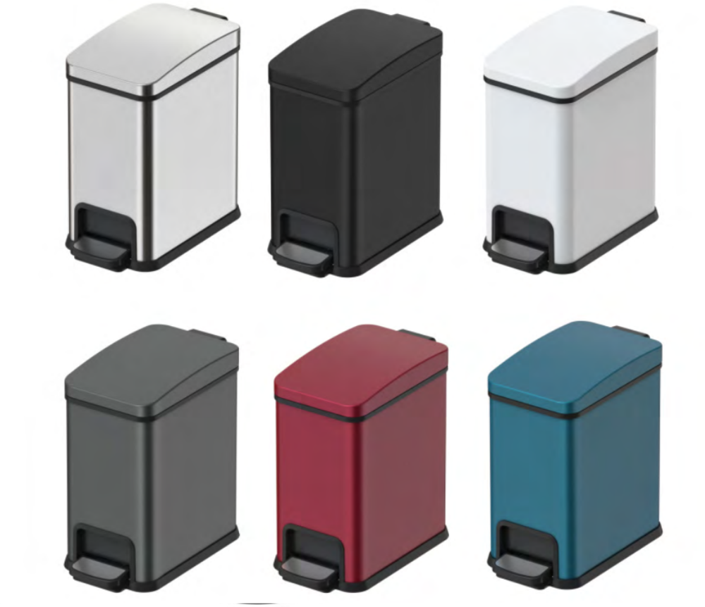 Мусорное ведро с плавным закрытием Koer TC-010108-07 прямоугольное 8 л Графит (KR5591) - фото 4 Мусорное ведро с плавным закрытием Koer TC-010108-07 прямоугольное 8 л Графит (KR5591) - фото 4