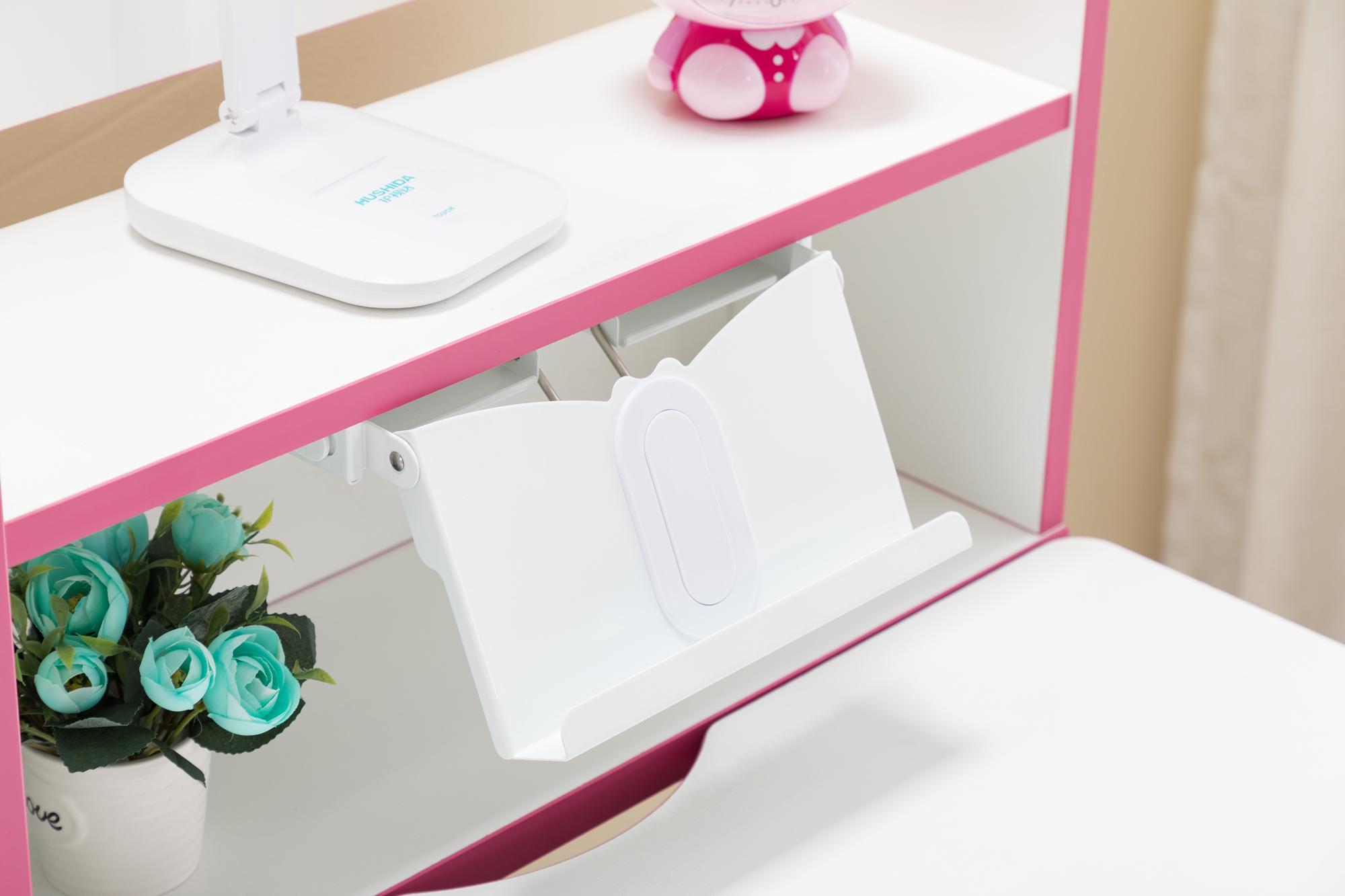 Парта детская регулируемая GT Racer DS-1603 Pink - фото 7