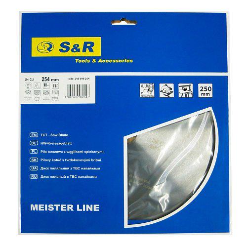 Диск пильный S&R Meister UniCut 254x30х3,2 мм (243096254) - фото 2