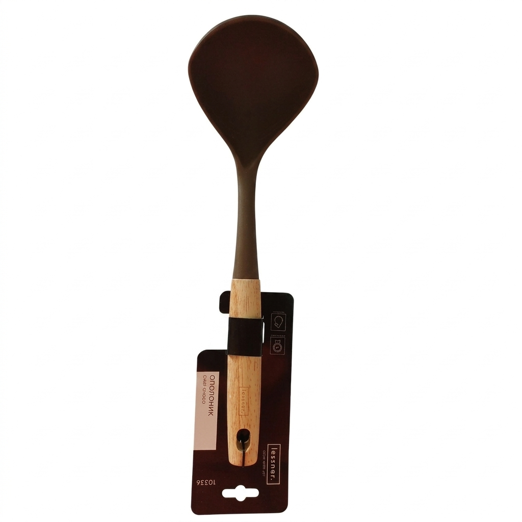 Половник силиконовый с деревянной ручкой Lessner Chef Choco 33 см (10336)