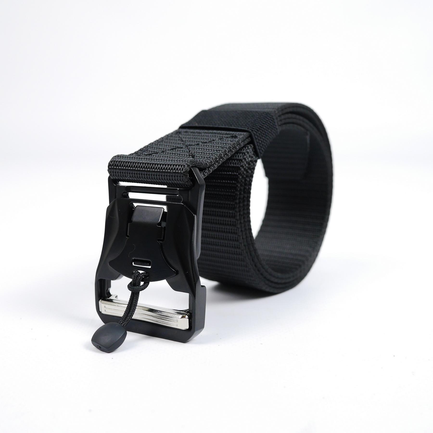 Ремень с металлической пряжкой Черный (YW-9121-B) - фото 3