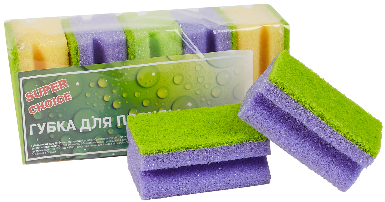 Губка для посуды Topack Super Choice 5шт. (6-010204)