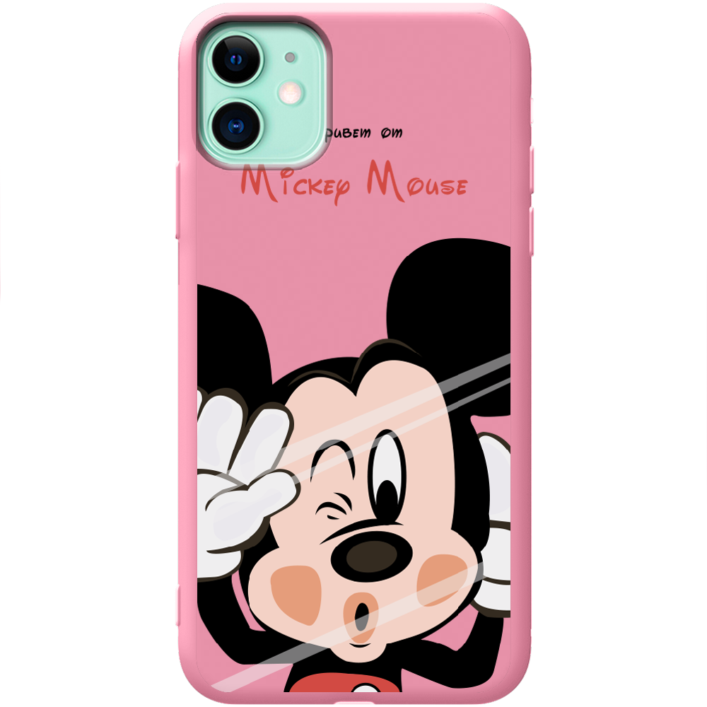 Чехол Boxface iPhone 11 Mister M Розовый силикон (38184-cc58-43040)