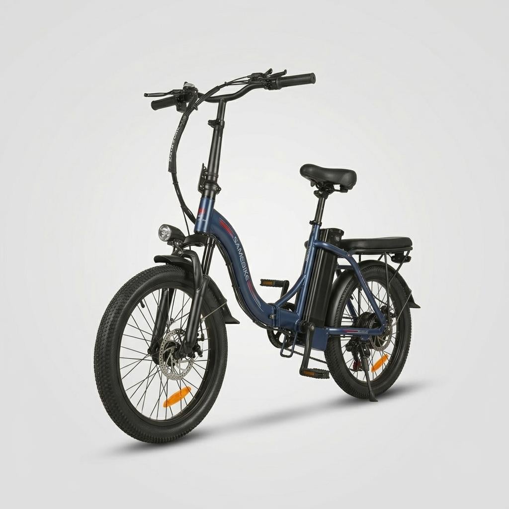 Велосипед электрический складной SAMEBIKE CY20 fatbike 350W 36V 12 Ah Синий (73891)