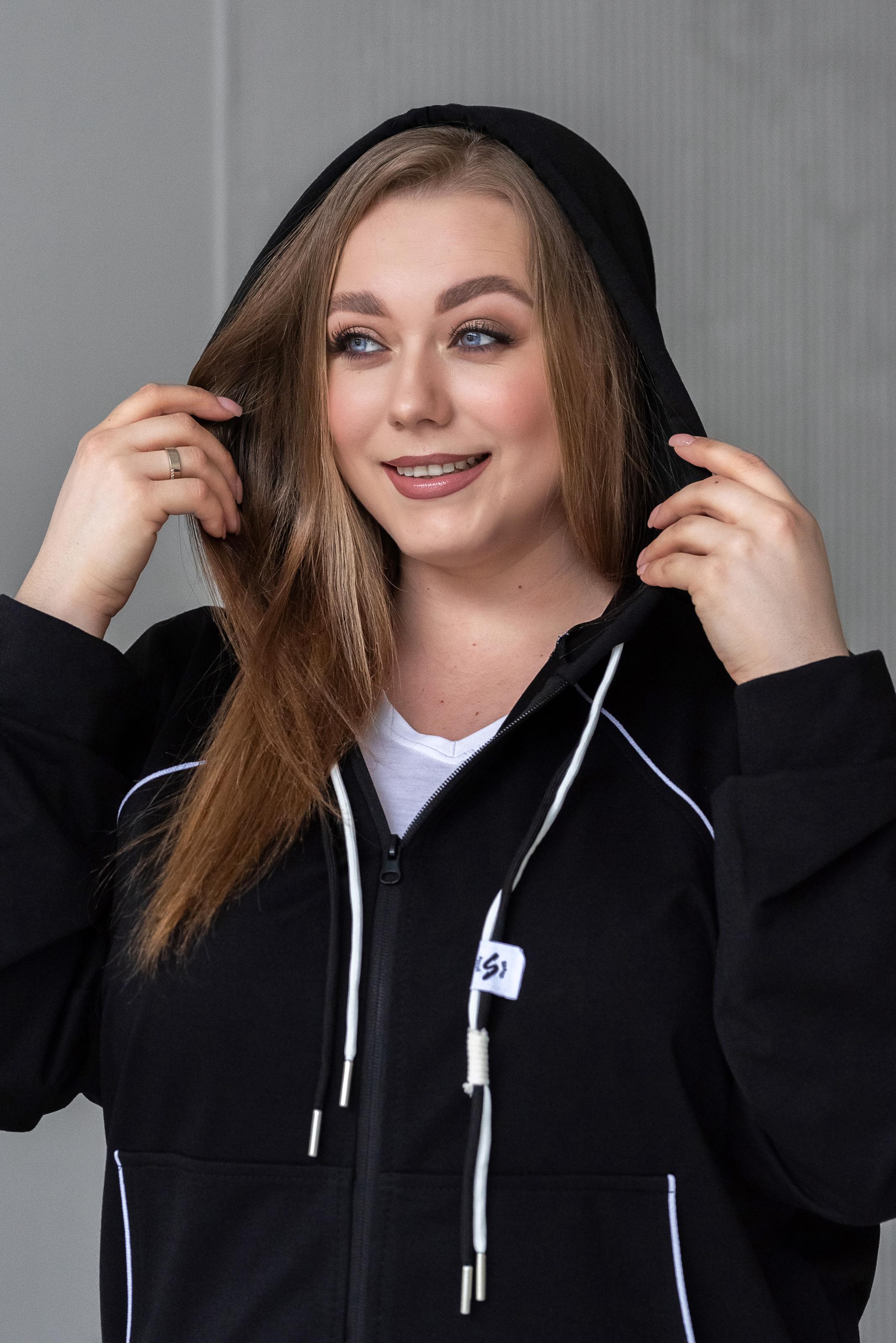 Спортивный костюм женский Тэч р. 50 Черный - фото 5 Спортивный костюм женский Тэч р. 50 Черный - фото 5