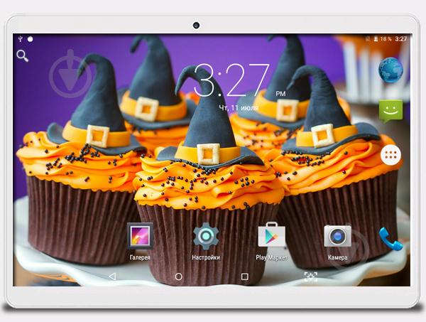 Планшет-телефон Hoozo MT116 2GB RAM Silver + Чехол-книжка + Карта памяти 64GB