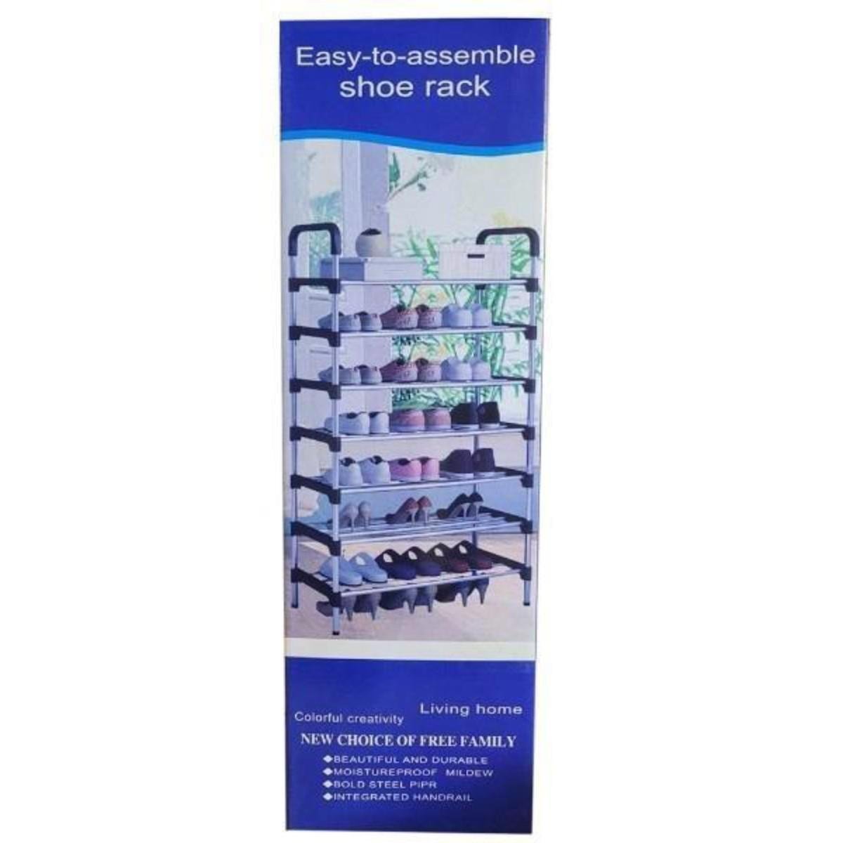 Полиця для взуття Shoe Rack 7 полиць 56х28х132 см (R93314) - фото 3