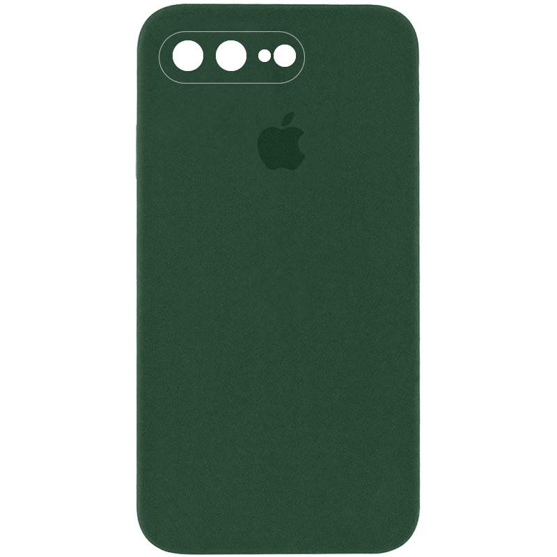 Противоударный чехол Silicone Case Square Full Camera Protective AA для Apple iPhone 7 plus/8 plus 5.5" Зеленый/Cyprus Green