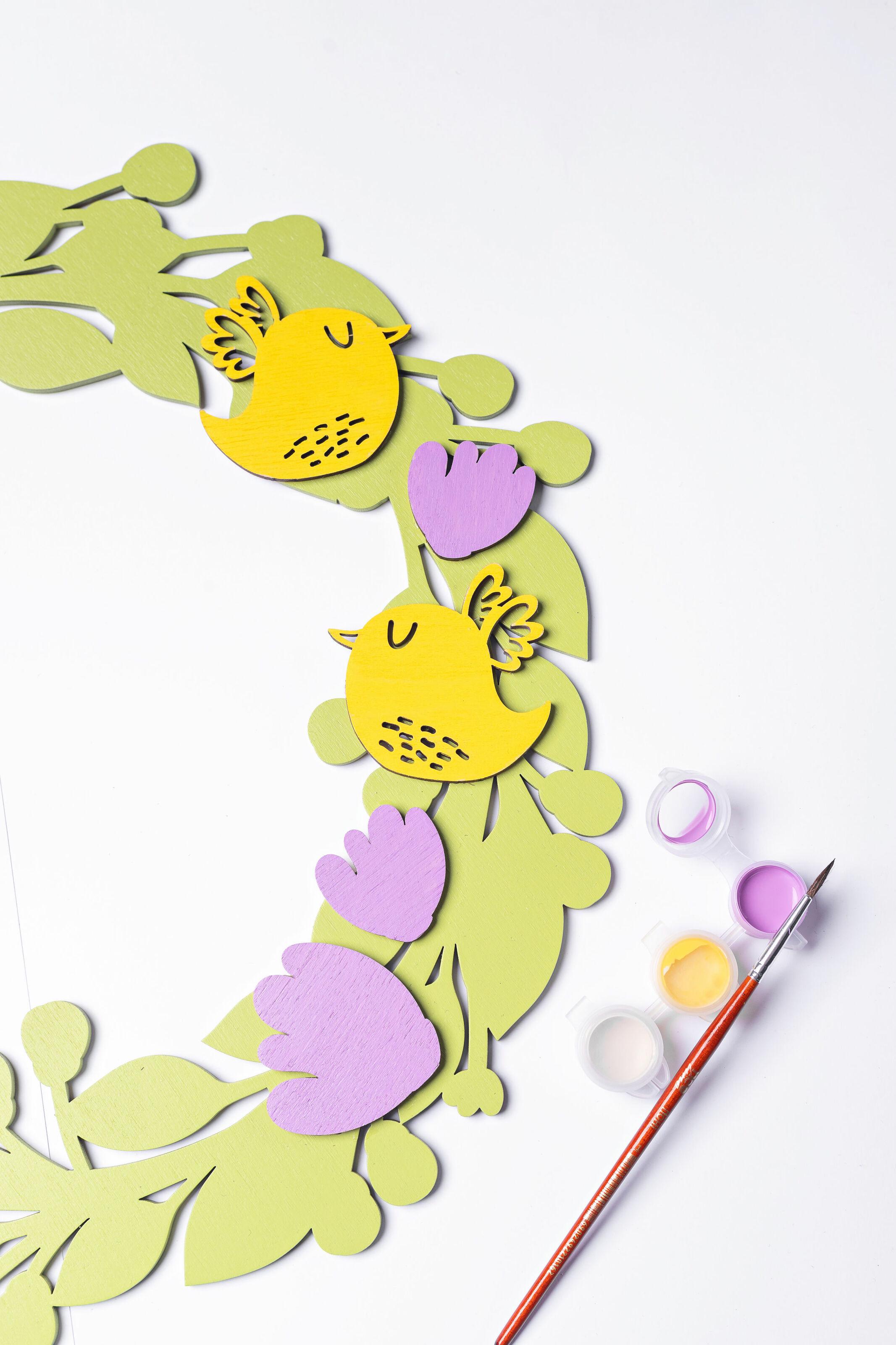 Декоративный венок-раскраска А мы в рощу ходили (10076476) - фото 5 Декоративный венок-раскраска А мы в рощу ходили (10076476) - фото 5