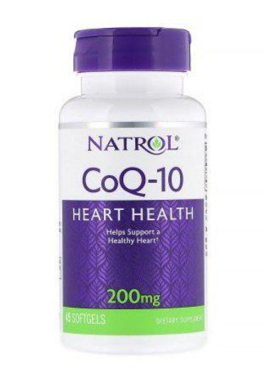 Коэнзим Natrol CoQ-10 200 мг 45 Softgels