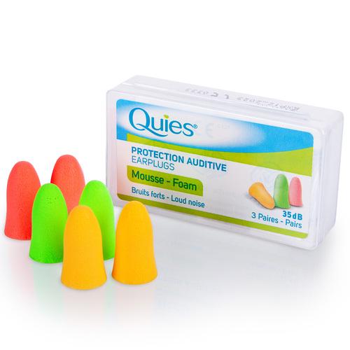 Беруши для сна пенные Quies SNR 35 дБ 3 пары (1103-02)