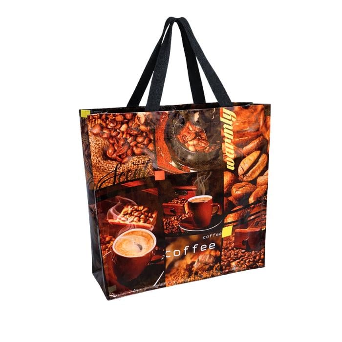 Сумка-шопер Альфа Кофе 40х40х15 см 10 шт. (4252)