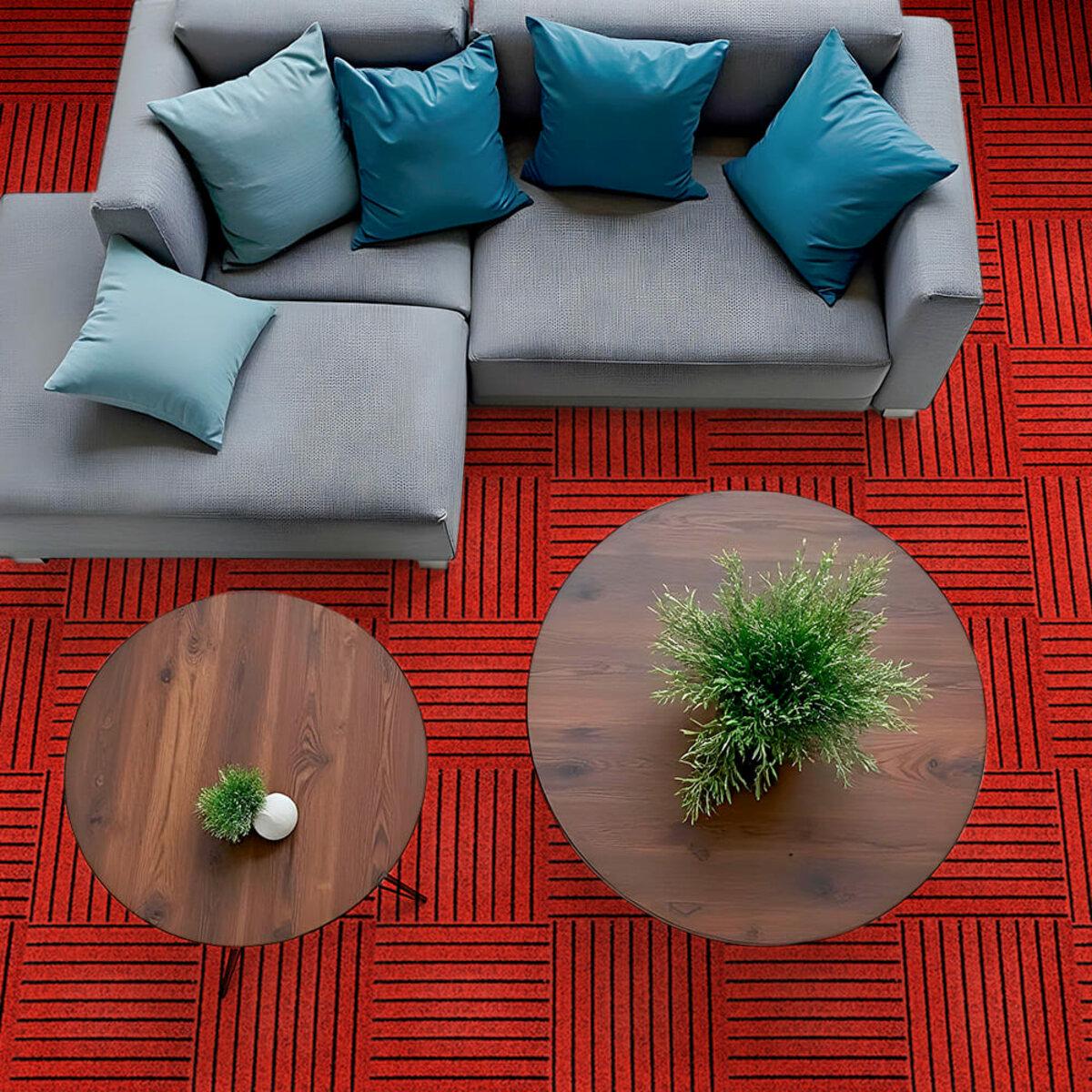 Плитка самоклеящаяся под ковролин 300х300х4,5 мм Бургунди (SW-00002486) - фото 6 Плитка самоклеящаяся под ковролин 300х300х4,5 мм Бургунди (SW-00002486) - фото 6