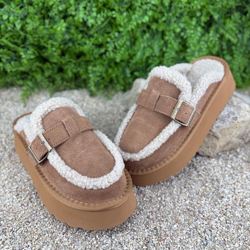 Уггі жіночі офісні тедді хутро Е-005081-20 p. 36 23 см Коричневий (113832949)