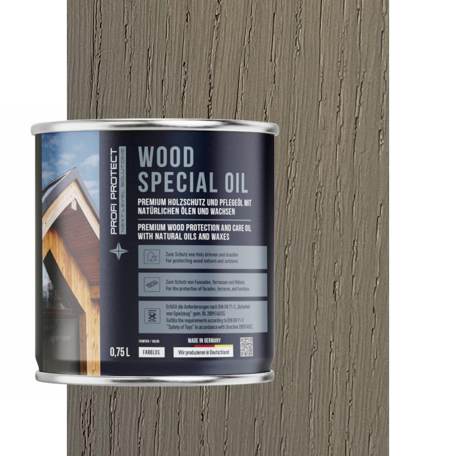 Масло для террас ProfiProtect Wood Special Oil с воском 0,75 л Turren-Grau-eiche (20758675) - фото 1