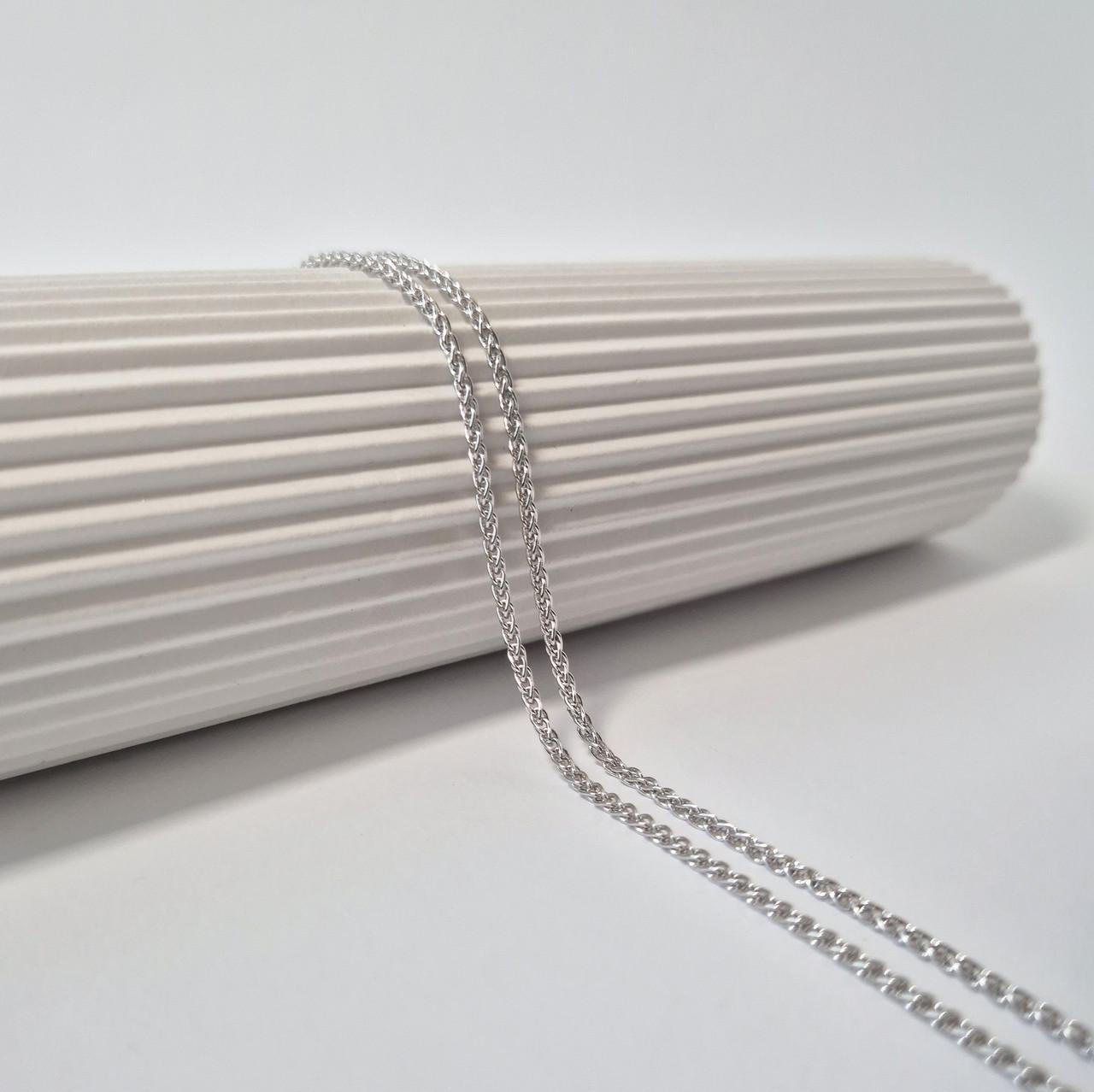 Ланцюжок круглий жгут срібло 925 проби родоване 4,07 г 40 см (catena40r)