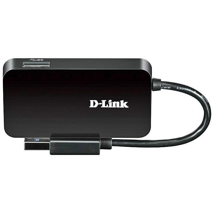 Концентратор D-Link DUB-1341 4xUSB 3.0 компактный без блока питания Черный - фото 2