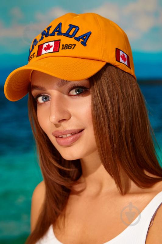 Бейсболка «Canada» (1320) Braxton оранжевый 56-60