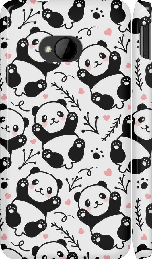 Чехол на HTC One M7 Панды (4318m-36-42517)