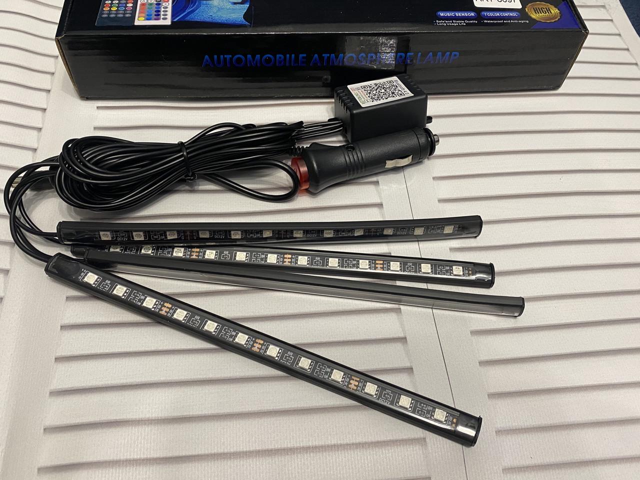 Подсветка-led RGB с микрофоном и управлением с телефона в авто (1716888570) - фото 6 Подсветка-led RGB с микрофоном и управлением с телефона в авто (1716888570) - фото 6