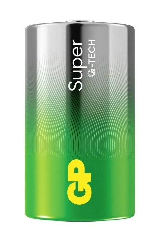 Батарейка GP Super Alkaline 1,5V LR20 щелочная (13A21-S2) Батарейка GP Super Alkaline 1,5V LR20 щелочная (13A21-S2)