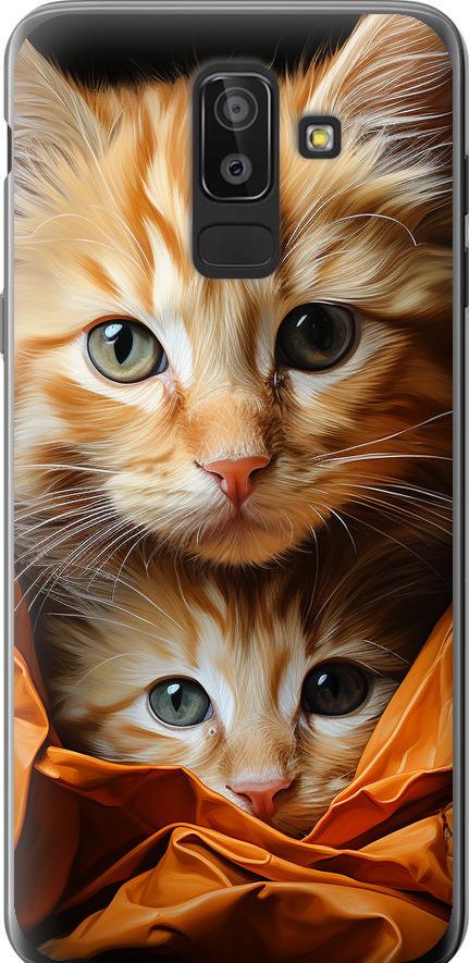 Чехол на Samsung Galaxy J8 2018 Котики 2 (5664u-1511-42517)