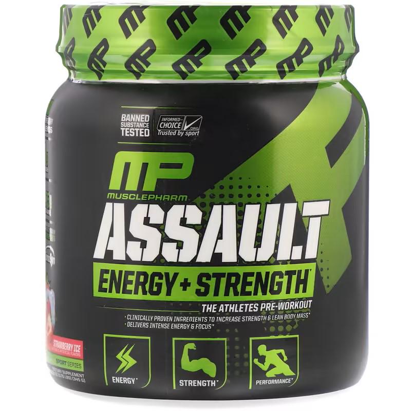 Комплекс предтренировочный Muscle Pharm Assault Sport Strawberry ICE 345 г