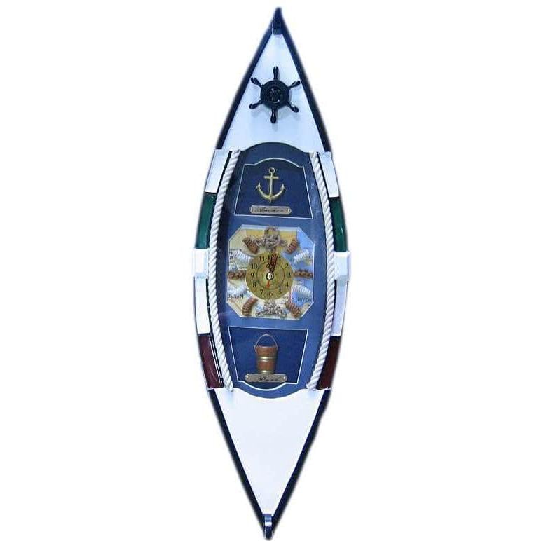 Ключница Лодка с часами 49,5х15х10 см (J49615A-HM496152-BS 2605)