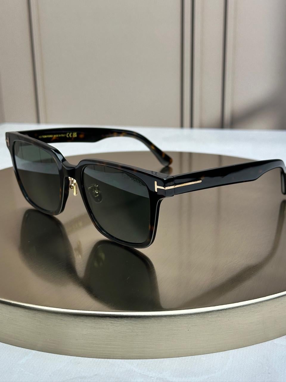 Солнцезащитные очки Tom Ford FT1238 квадратный вайфарер унисекс Черепаховый