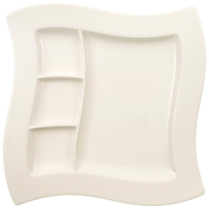 Тарілка для гриля/суші з відділеннями Villeroy & Boch NewWave Porzellan 27x27 см (1025252855)