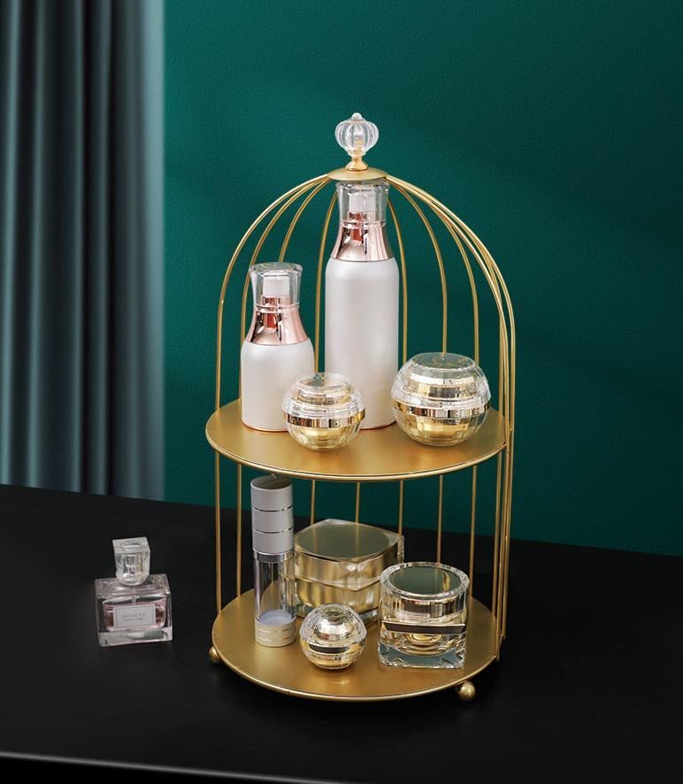 Органайзер для косметики 2-х ярусний 15030 20х35,5 см Золотистий (5003195) - фото 7 Органайзер для косметики 2-х ярусний 15030 20х35,5 см Золотистий (5003195) - фото 7