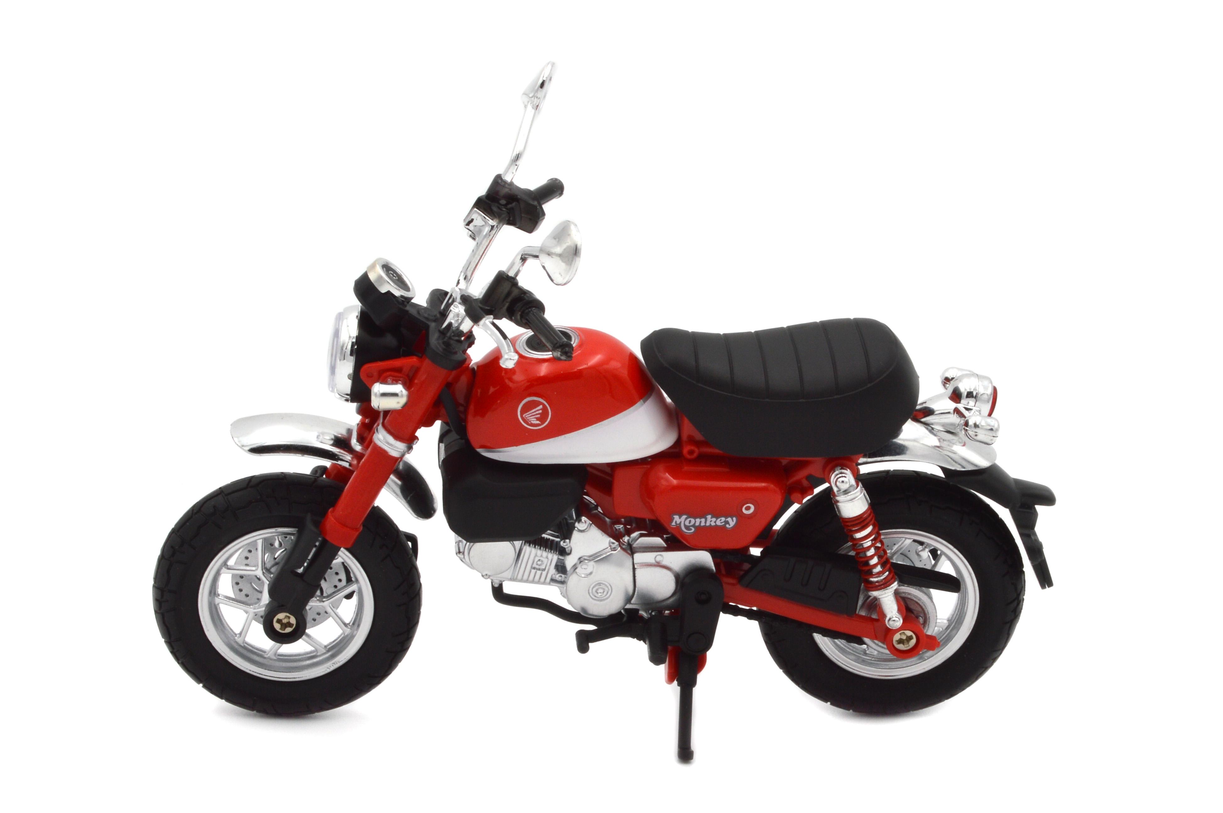 ᐉ Іграшковий мотоцикл Honda Monkey метал/пластик 1:12 звук/світло