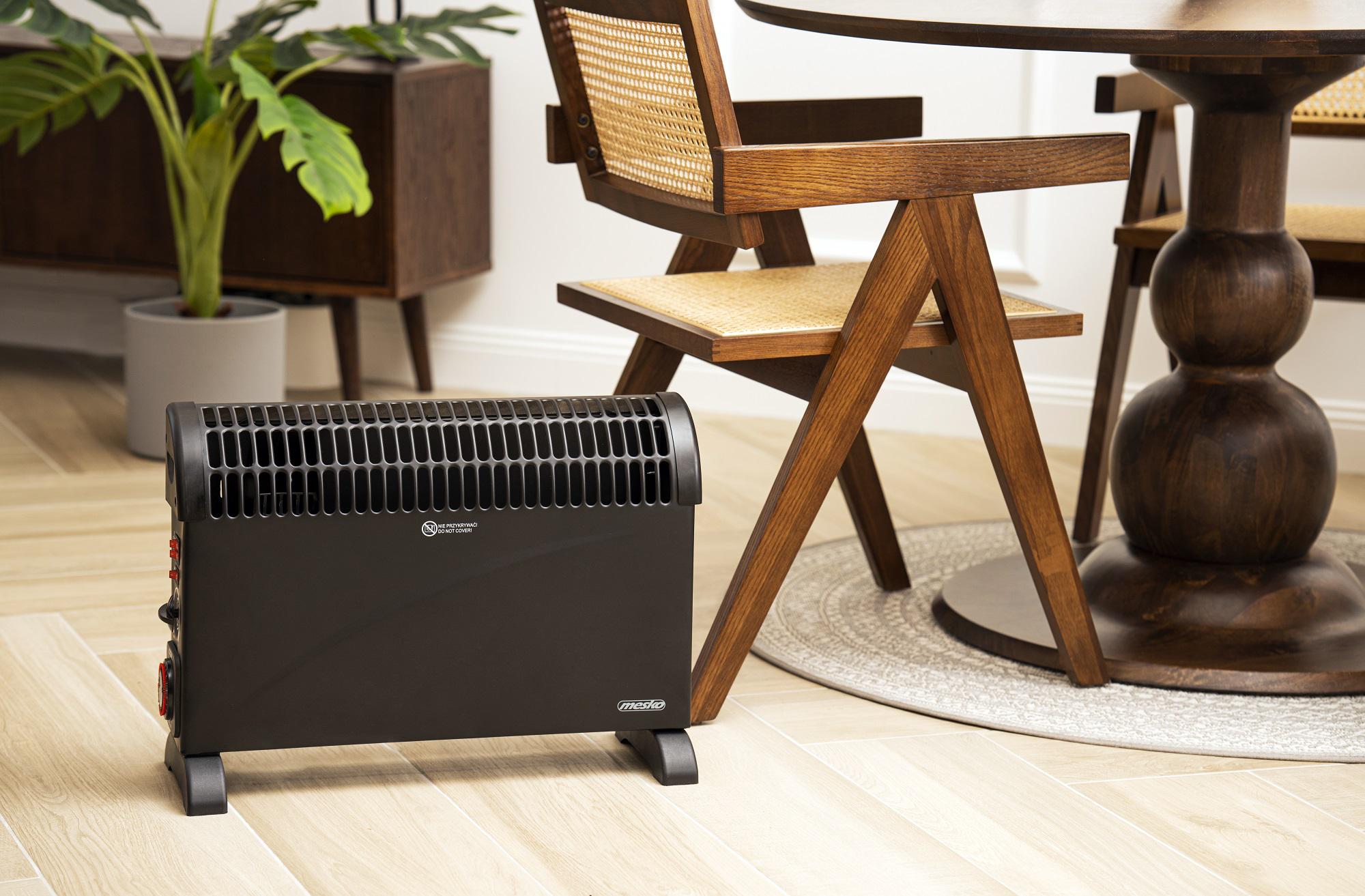 Конвектор электрический Mesko MS 7741 с таймером и турбо воздуходувкой Черный (6814) - фото 12