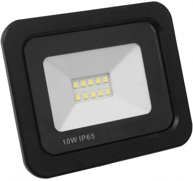 Прожектор світлодіодний Eurolamp SMD з радіатором 10W 6000 K Чорний (10011139) - фото 2