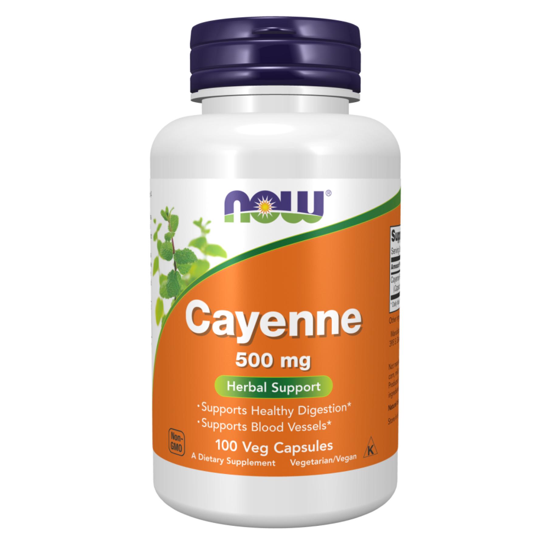 Натуральная добавка Cayenne 500 mg 100 vcaps (2022-10-2636)