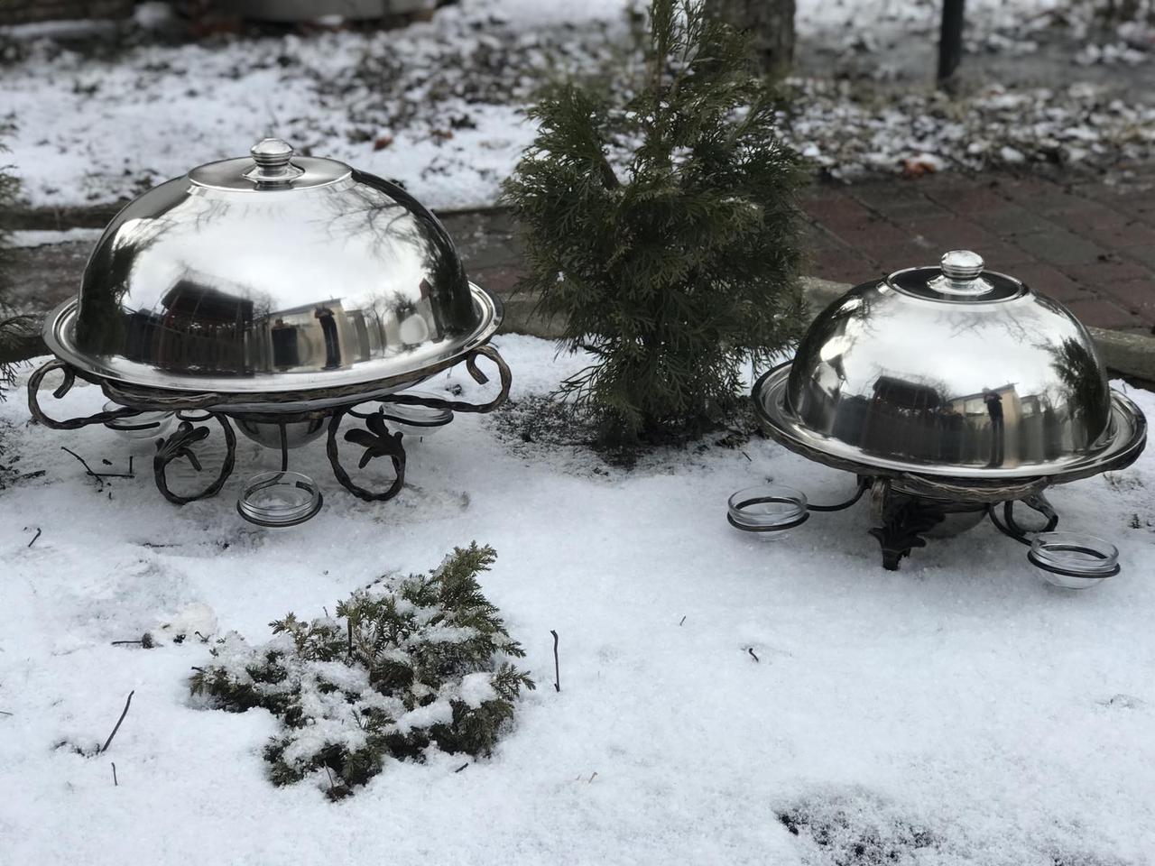 Садж для подачі шашлику кований із соусницями 28 см - фото 4 Садж для подачі шашлику кований із соусницями 28 см - фото 4