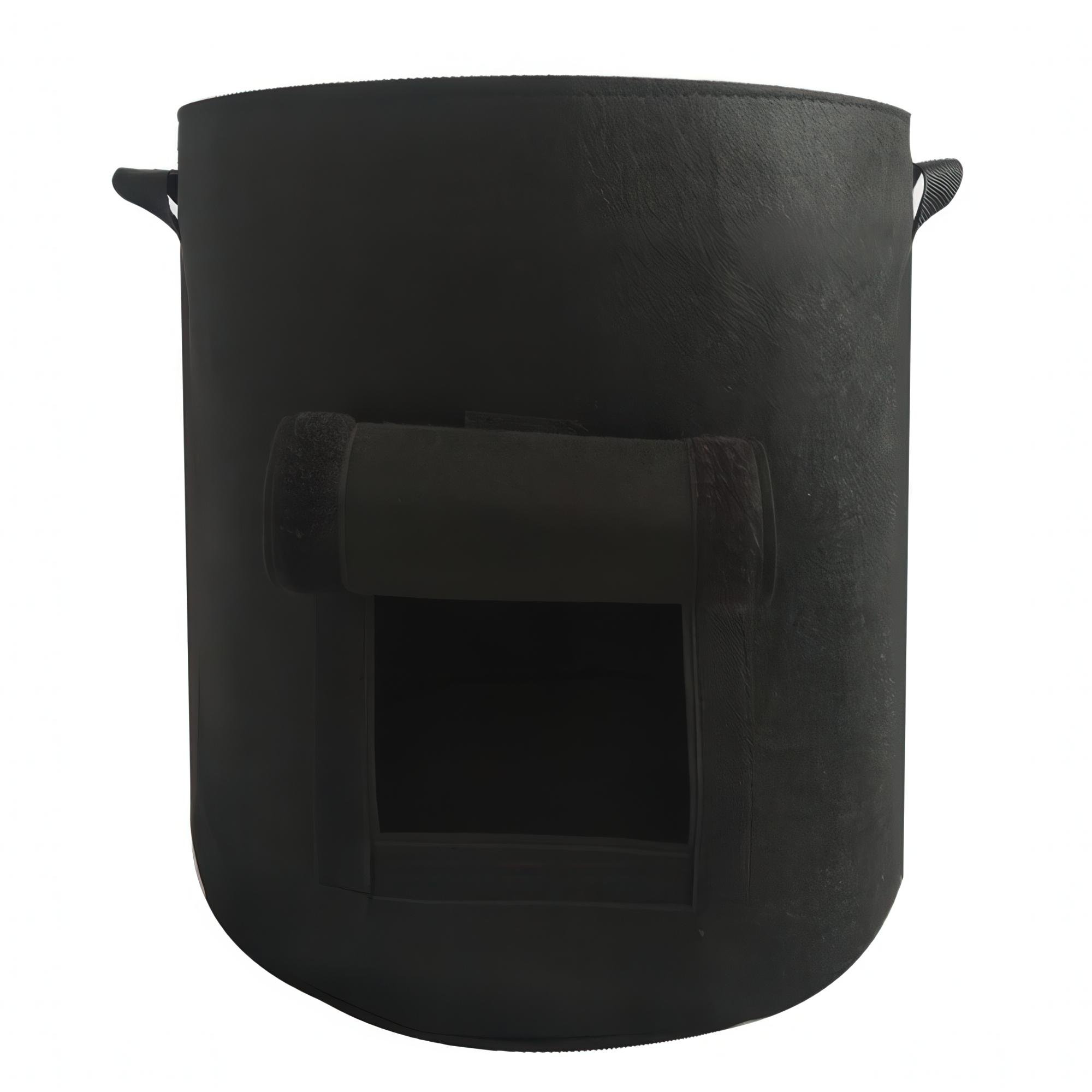 Мішок тканинний для вирощування картоплі та овочів з віконцем 35х40 см 38 л Чорний